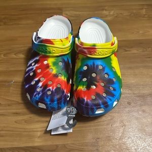 Crocs Men's/Women's Classic Tie Dye Clog  Slip-On Multi Size Men's 11